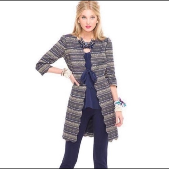 Lilly Pulitzer Jackets & Blazers - Lilly Pulitzer True Navy Harris Boucle Jacket XS